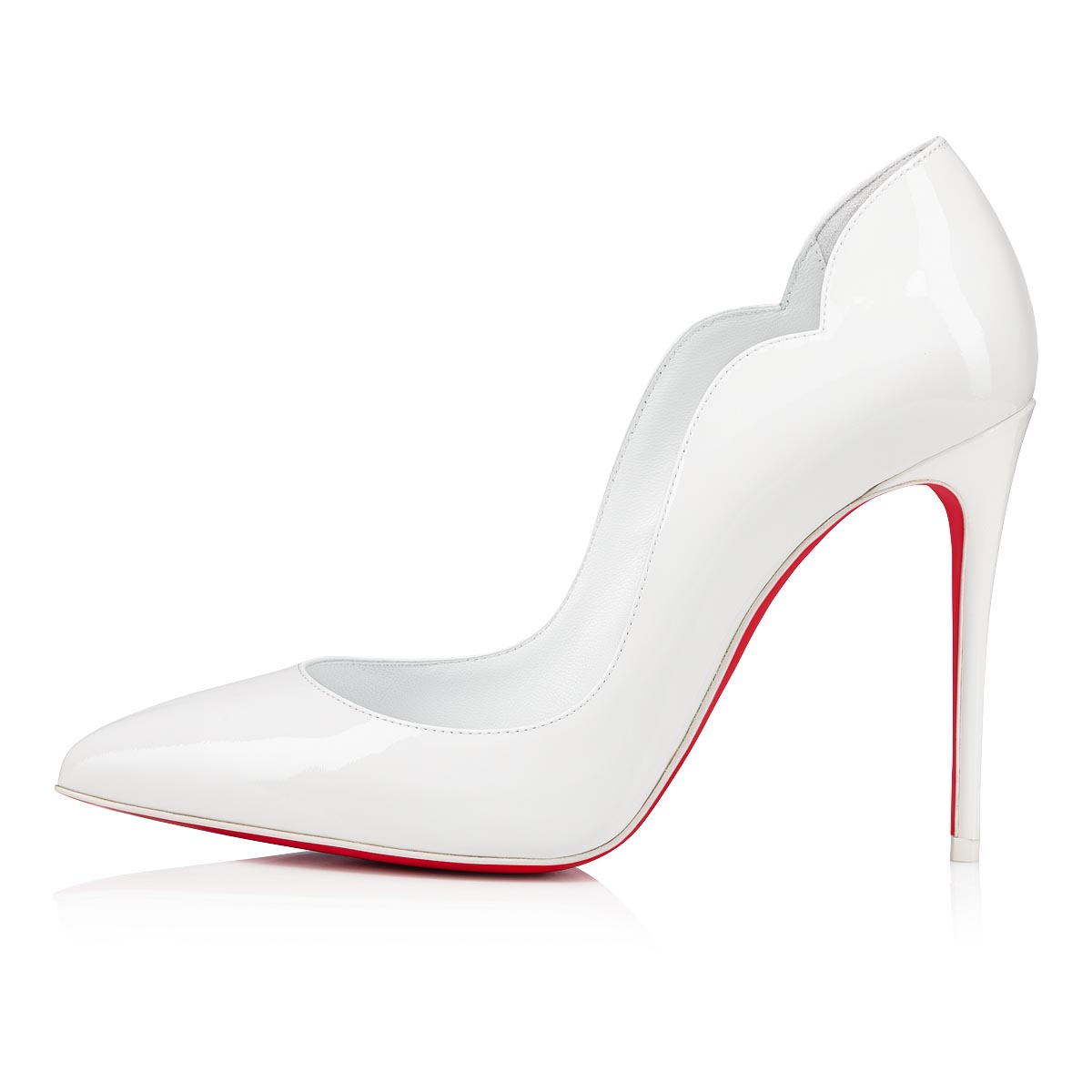 louboutin white heels